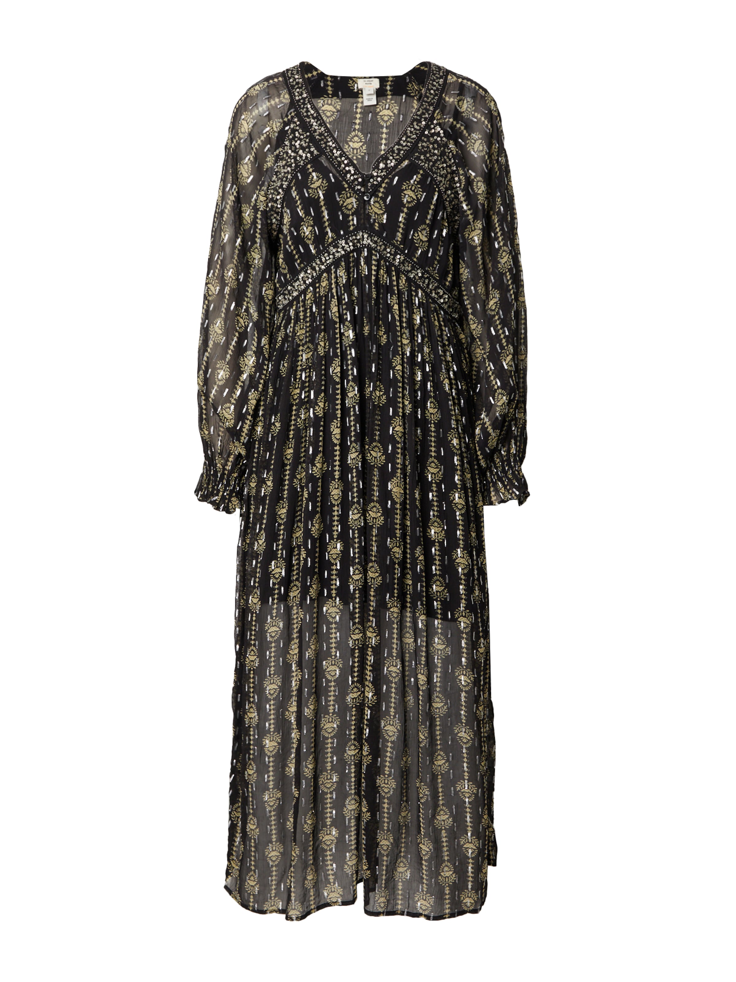 River Island Φόρεμα σε μαύρο: μπροστά