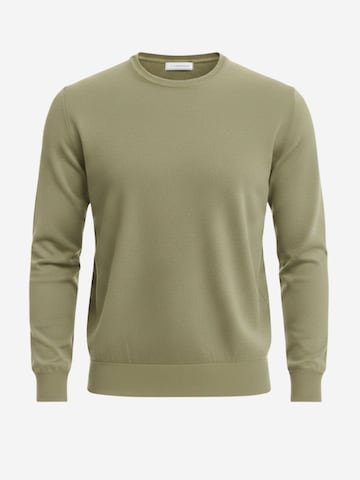 Pull-over Il Lanificio en vert : devant