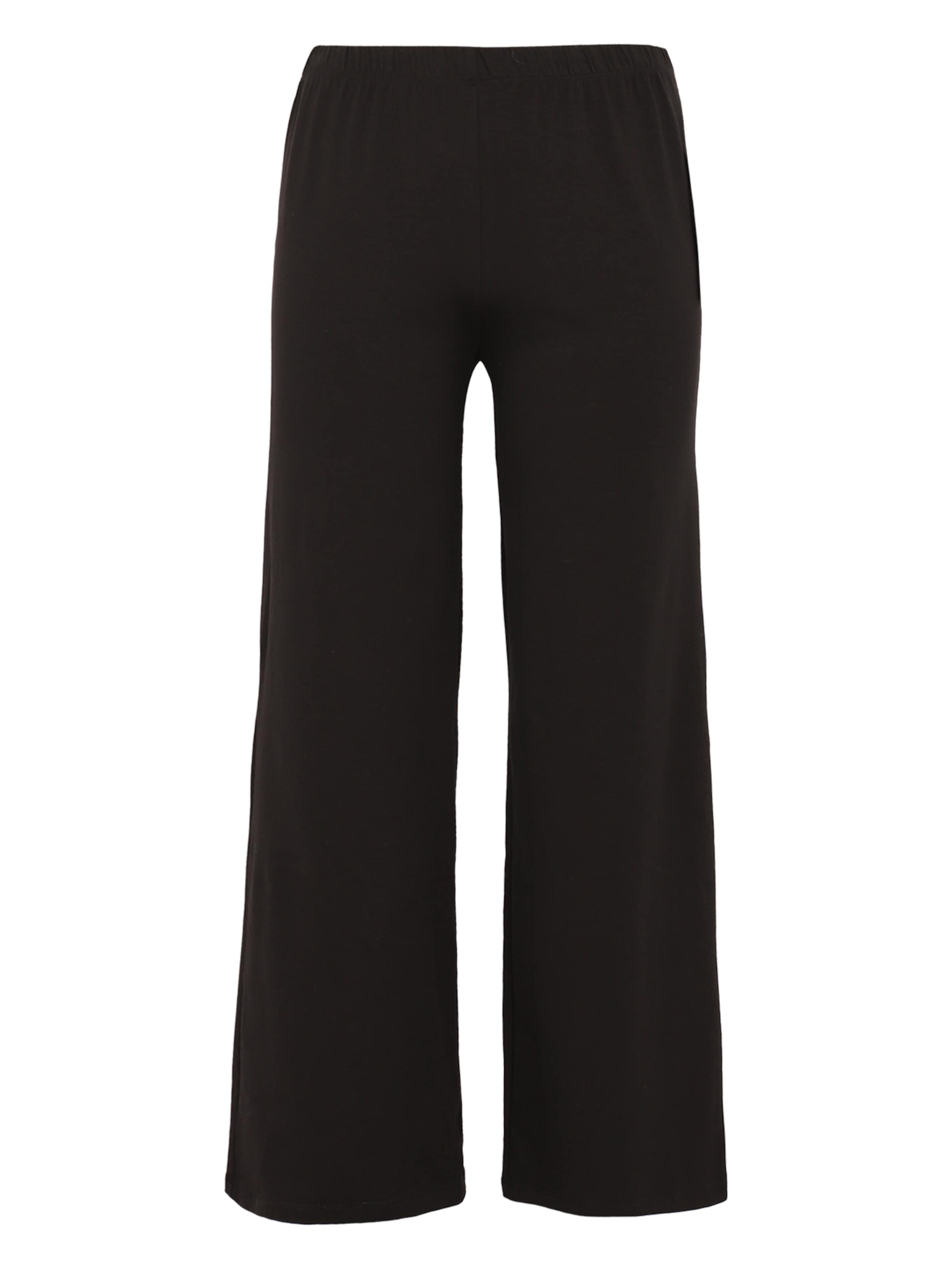 YOEK Wide leg Pants in Black: front