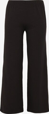 Wide Leg Pantalon Yoek en noir : devant