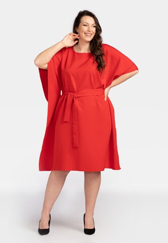 Karko Oversized Dress 'ROLANDA' in Red: front