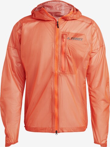 ADIDAS TERREX Athletic Jacket 'Agravic' in Orange: front