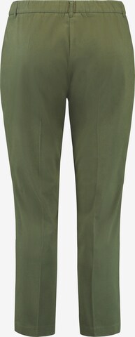 SAMOON Loose fit Pleat-front trousers in Green