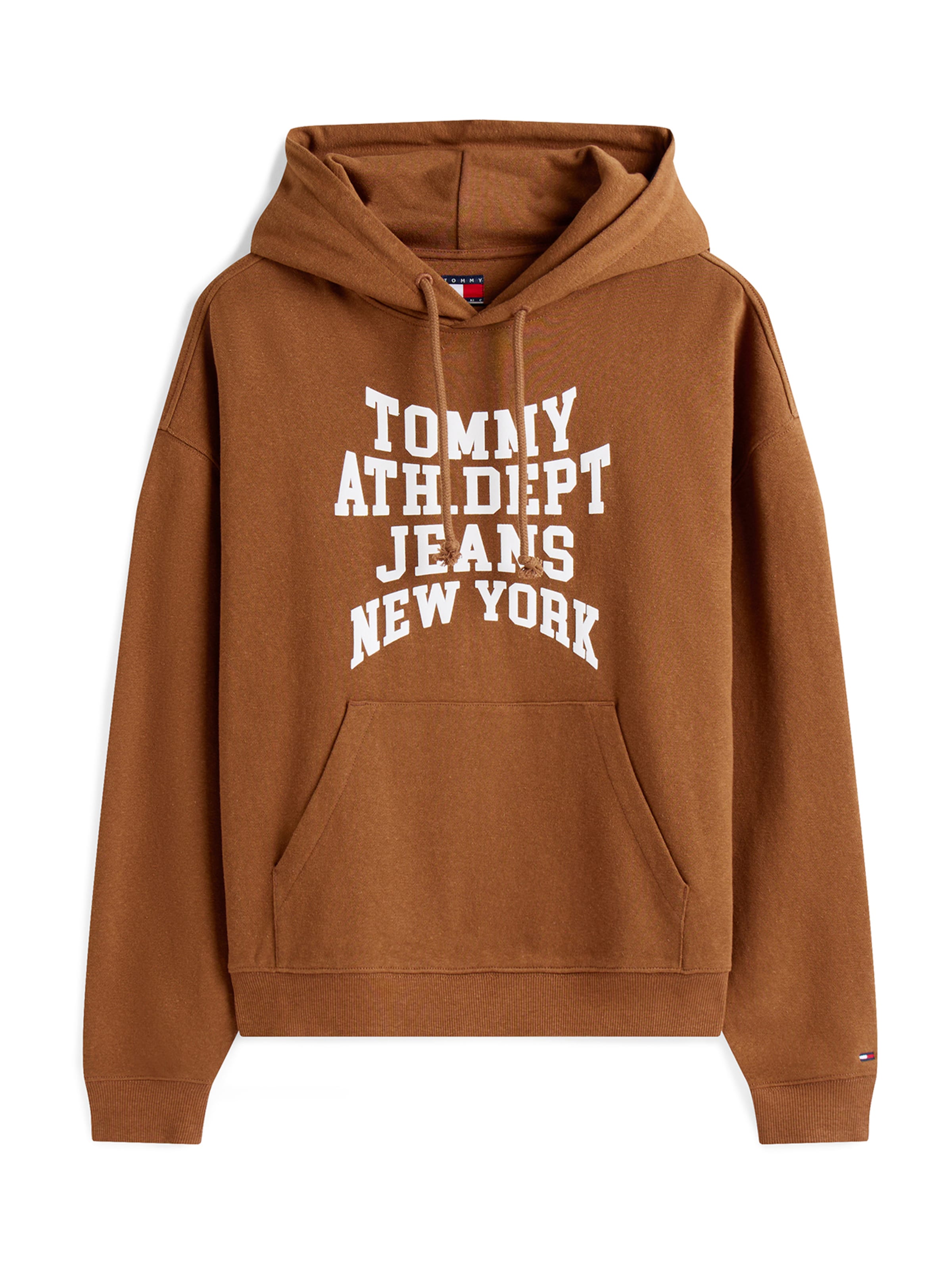 Tommy Jeans Tréning póló '90S VARSITY' - barna: elől