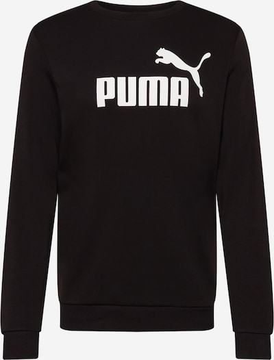 PUMA Sportiska tipa džemperis 'Ess', krāsa - melns / balts, Preces skats