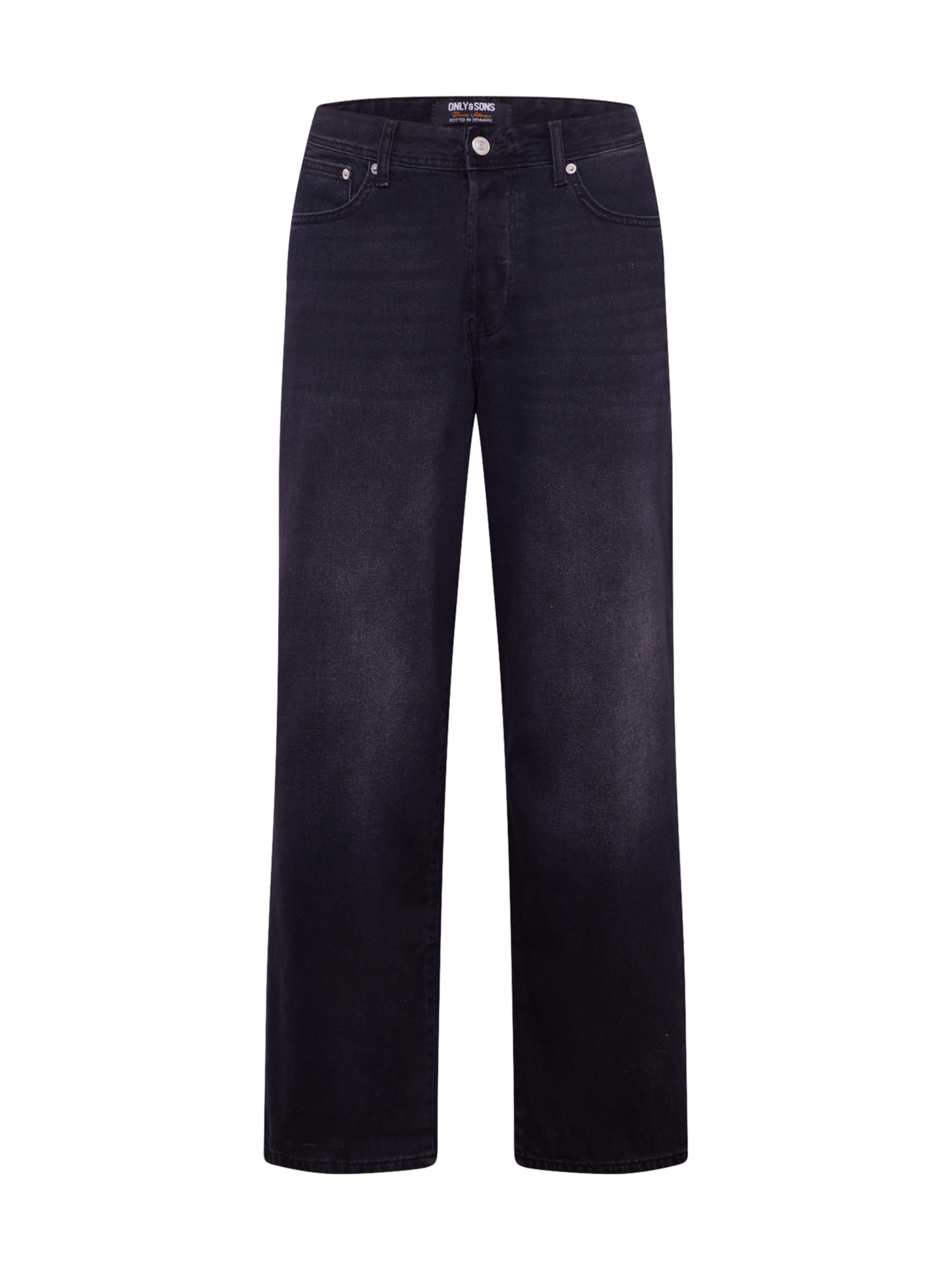 Only & Sons Baggy Jeans 'ONSFADE' in Black: front