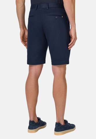 Boggi Milano Loosefit Bandplooibroek in Blauw