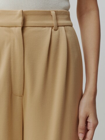 EDITED Wide Leg Hose 'Sude' in Beige