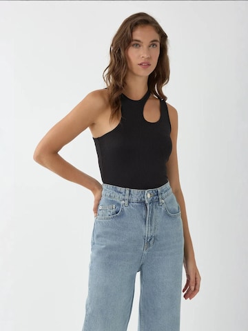 Hiccup Top in Schwarz