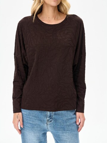 Blue Shadow Blouse in Brown