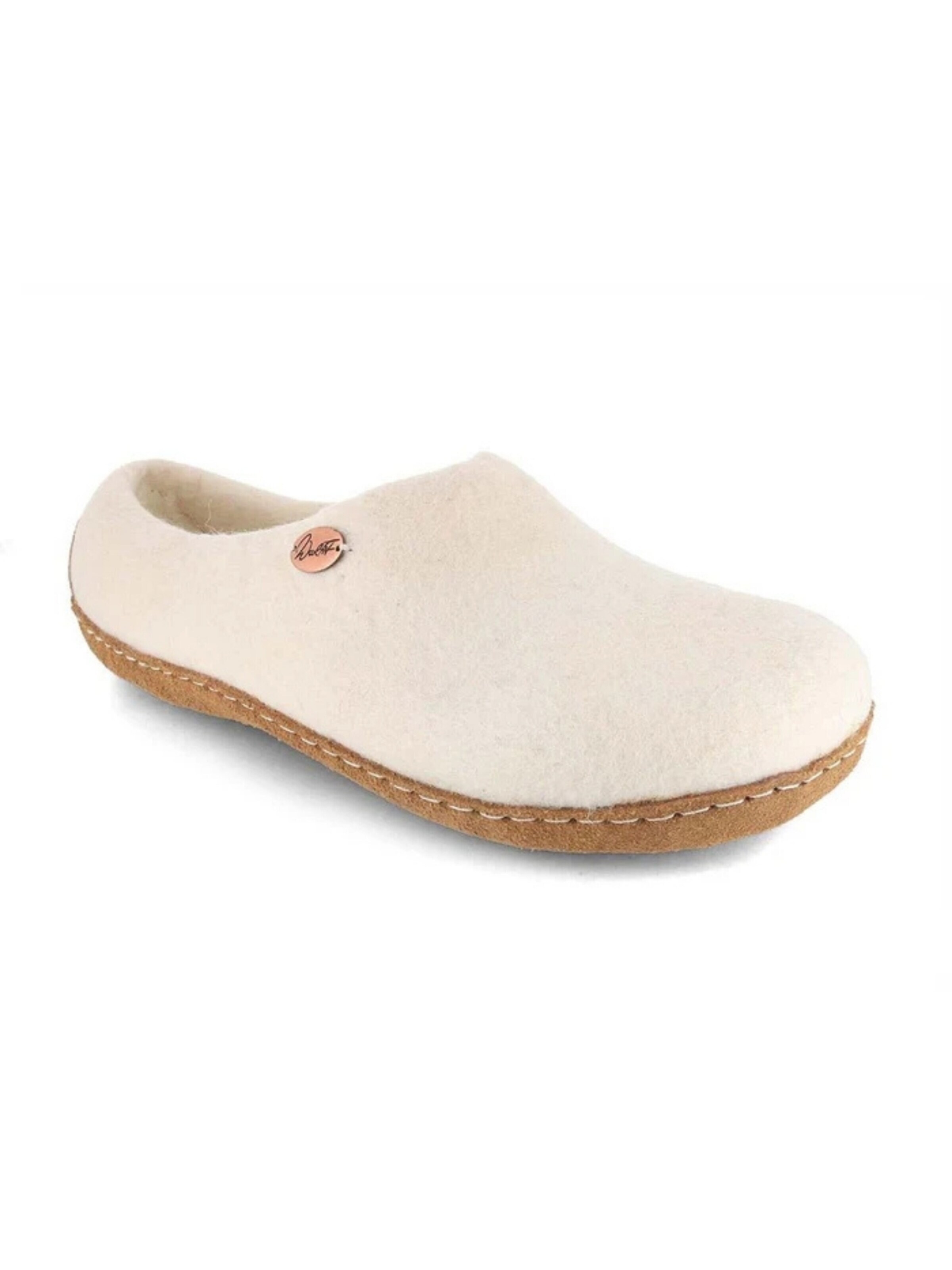 WoolFit Hausschuh‌‌‌‌‌‌ in Weiß: Vorderseite