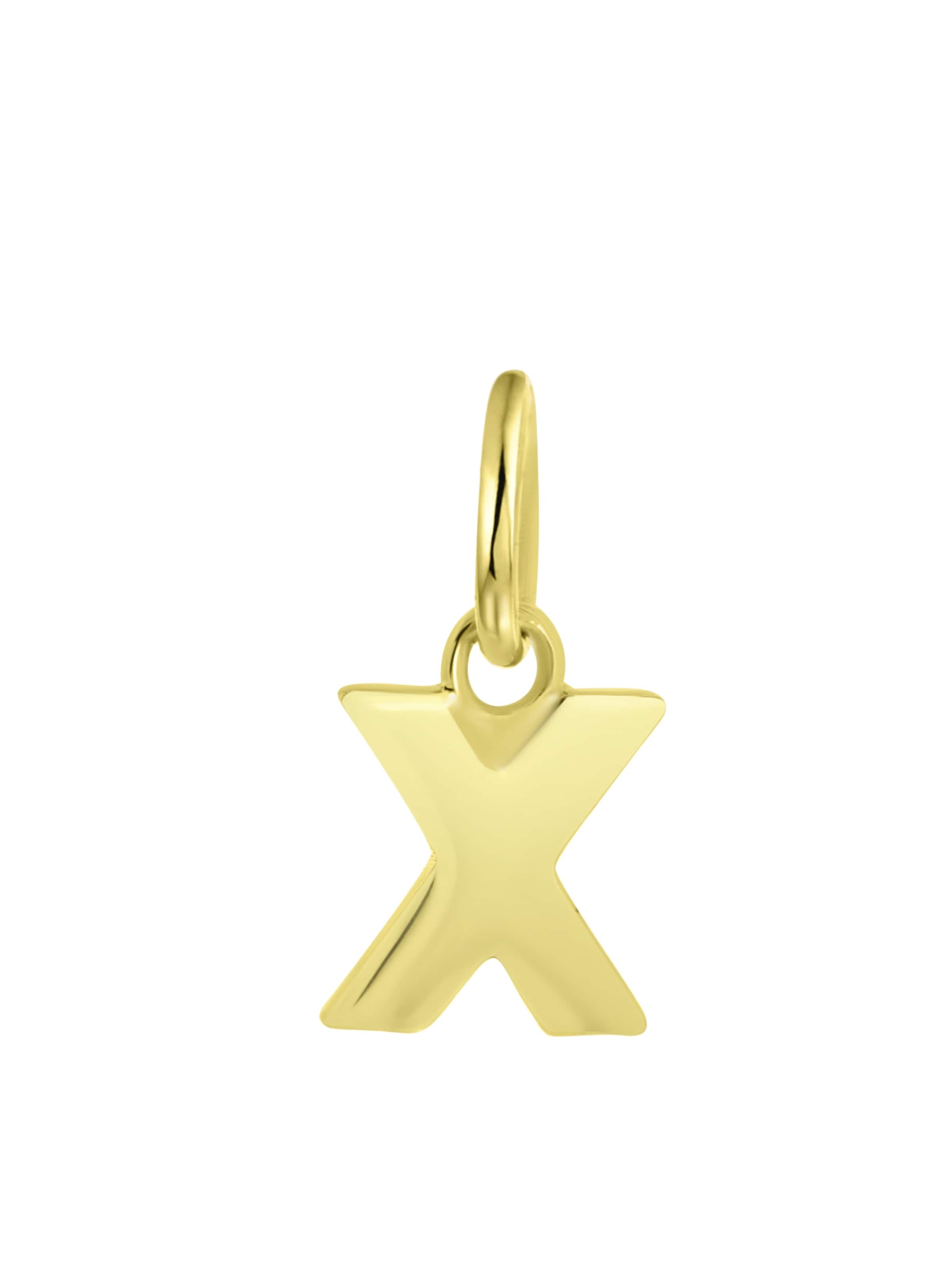 Lucardi Pendant in Gold: front