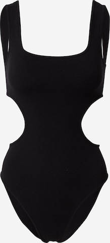 WEEKDAY Shirt Bodysuit 'Liria' in Black: front
