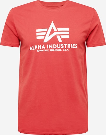 ALPHA INDUSTRIES T-Shirt in Rot: predná strana