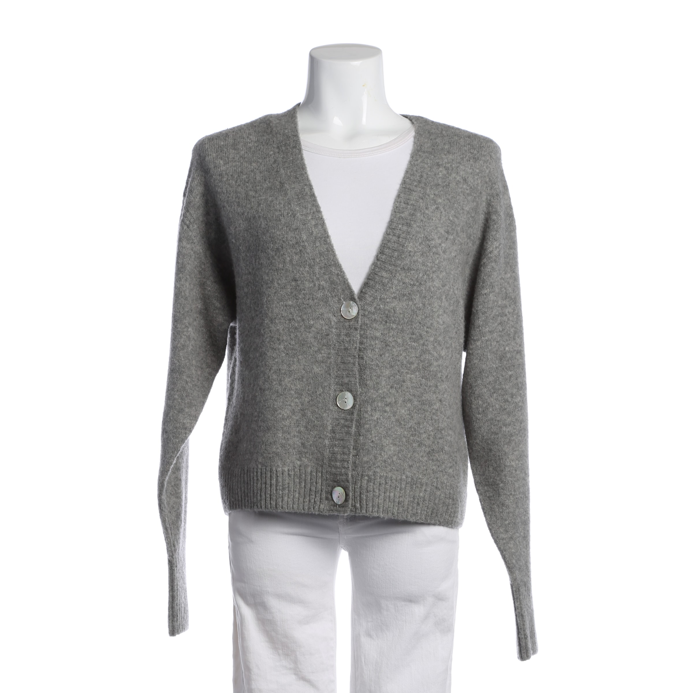 Mrs & Hugs Pullover / Strickjacke XS in Grau: Vorderseite
