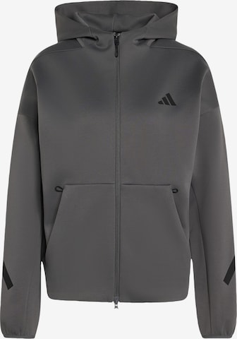 ADIDAS SPORTSWEAR Sportief sweatvest 'Z.N.E.' in Grijs: voorkant