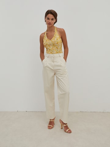 EDITED Loose fit Pleat-Front Pants 'Taylor' in Beige