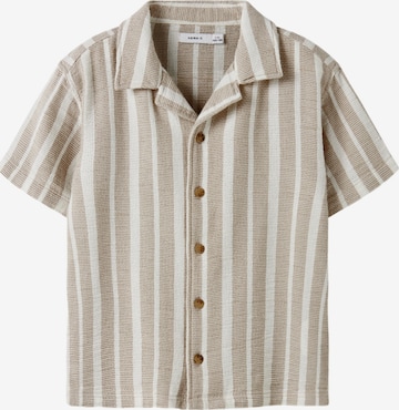 NAME IT Regular fit Overhemd 'Foko' in Beige: voorkant