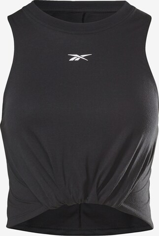 Reebok Sporttop in Zwart: voorkant