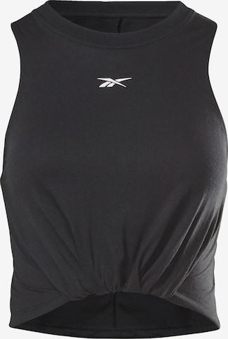 Reebok Sports top in Black: front