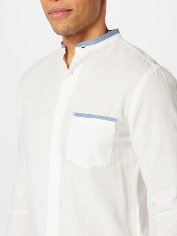 Lindbergh Slim fit Button Up Shirt in White