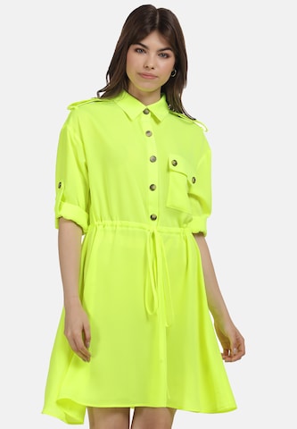 MYMO Shirt Dress in Green: front