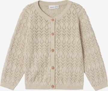 Cardigan NAME IT en beige : devant