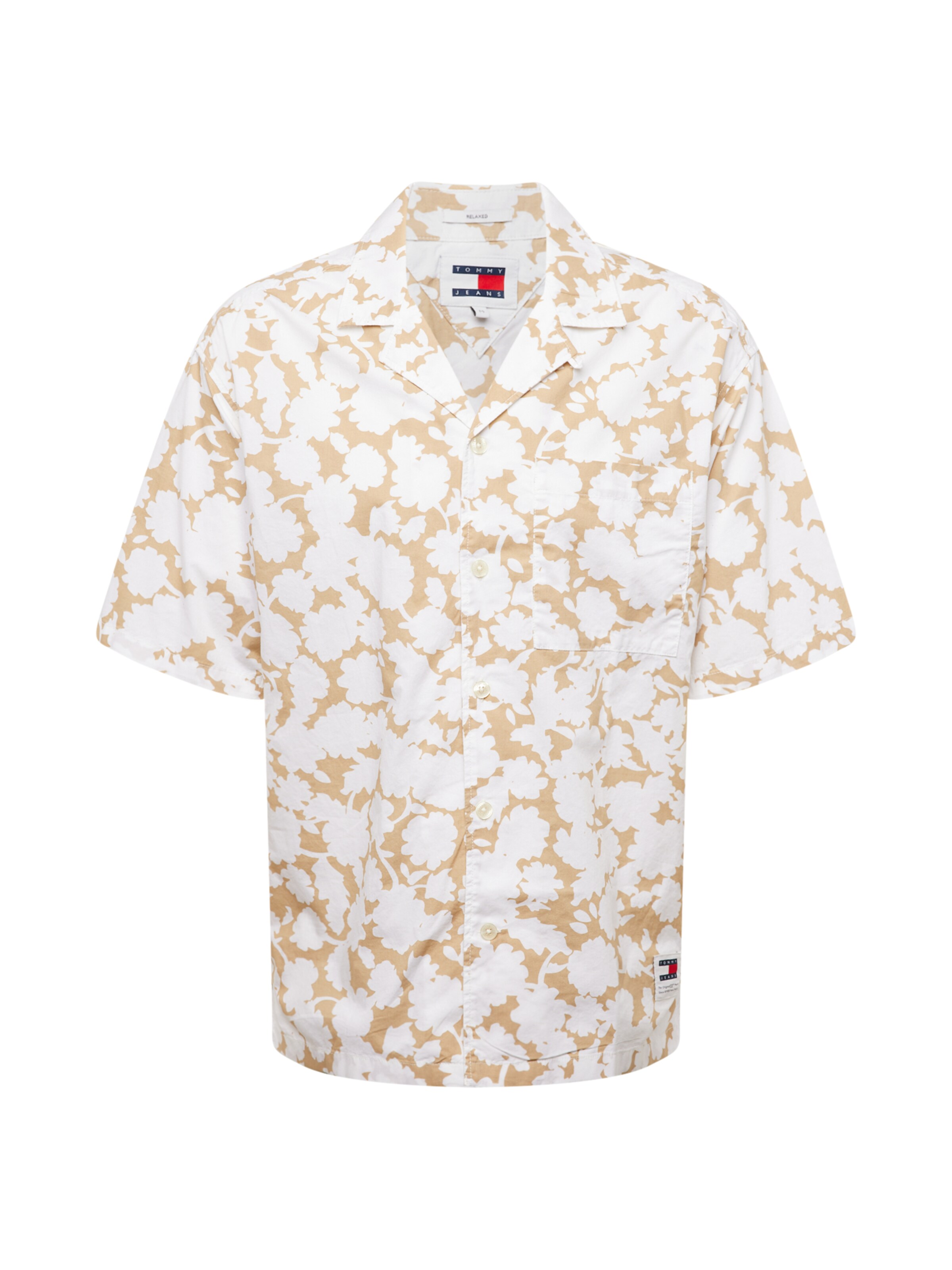 Tommy Jeans Comfort Fit Hemd in Weiß: Vorderseite