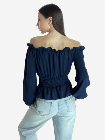 Elara Bluse in Blau