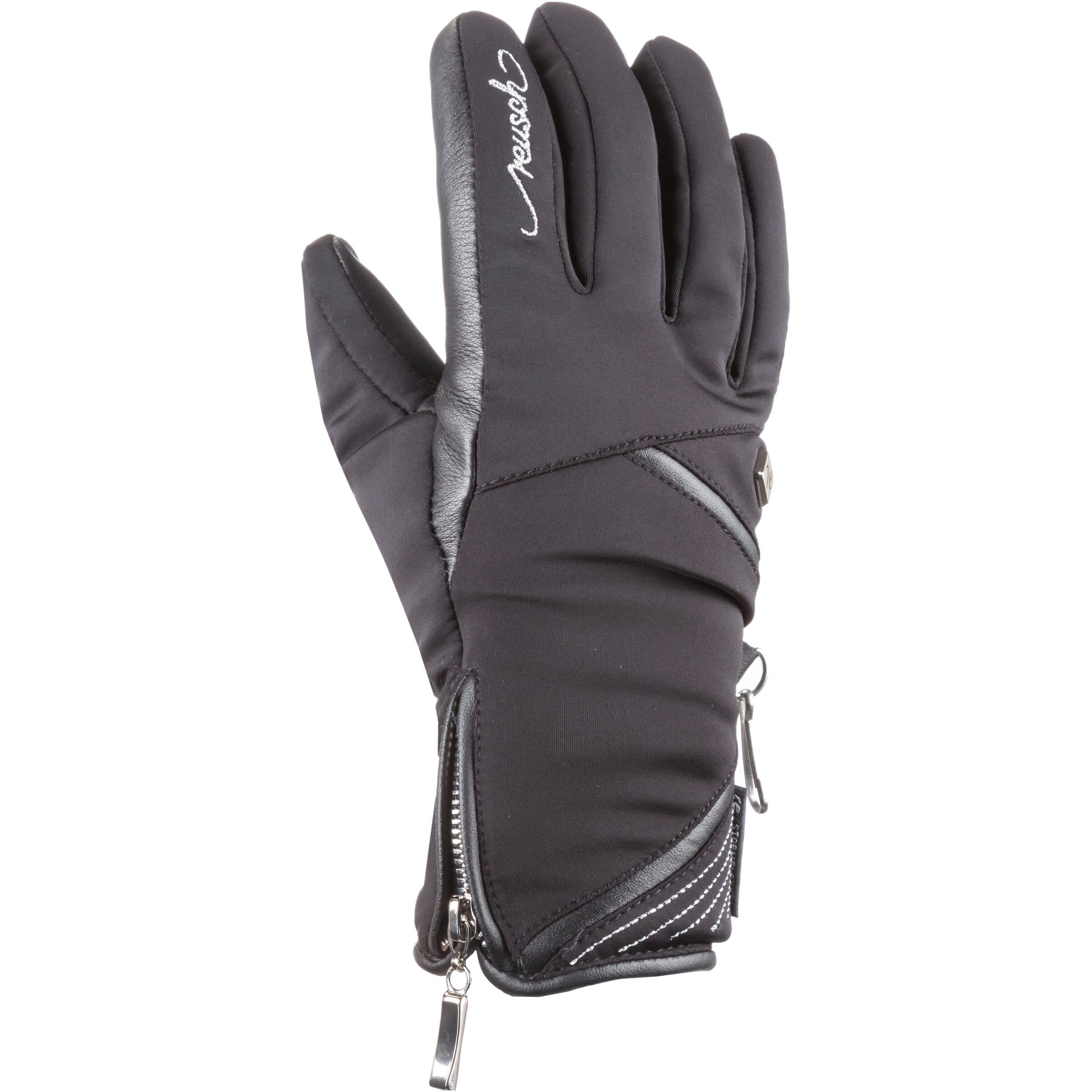 REUSCH Skihandschuhe 'Lore' in Schwarz: Vorderseite