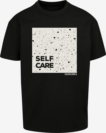 F4NT4STIC Shirt 'SELF CARE' in Black: front