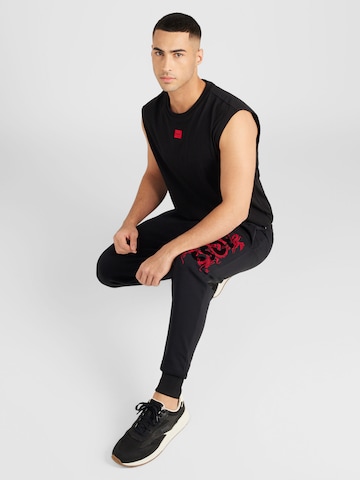 T-Shirt 'Dankto241' HUGO Red en noir