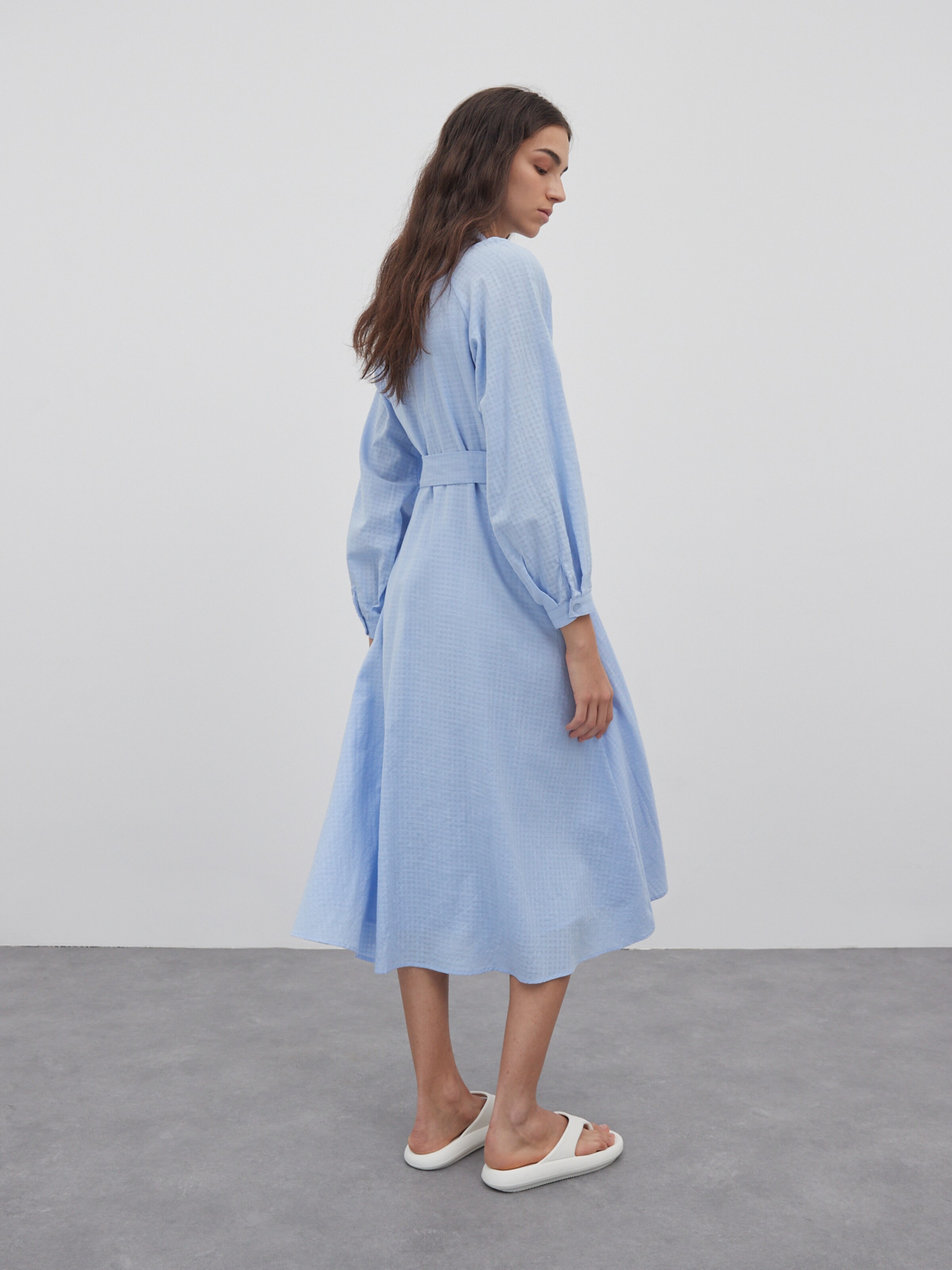Frauen Kleider EDITED Blusenkleid 'Bella' (OCS) in Hellblau - WD99936 Frauen Kleider EDITED Blusenkleid 'Bella' (OCS) in Hellblau - WD99936