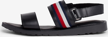 Sandales TOMMY HILFIGER en noir : devant