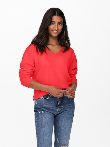 Pullover 'RICA' di ONLY in rosso: frontale