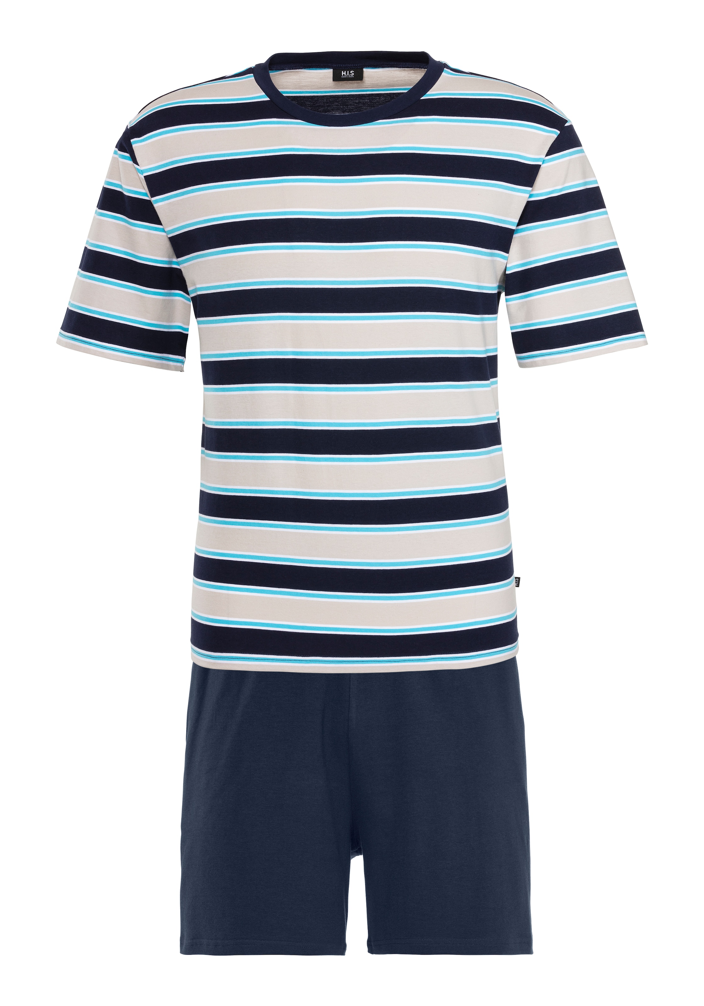mėlyna H.I.S Trumpa pižama: priekis
