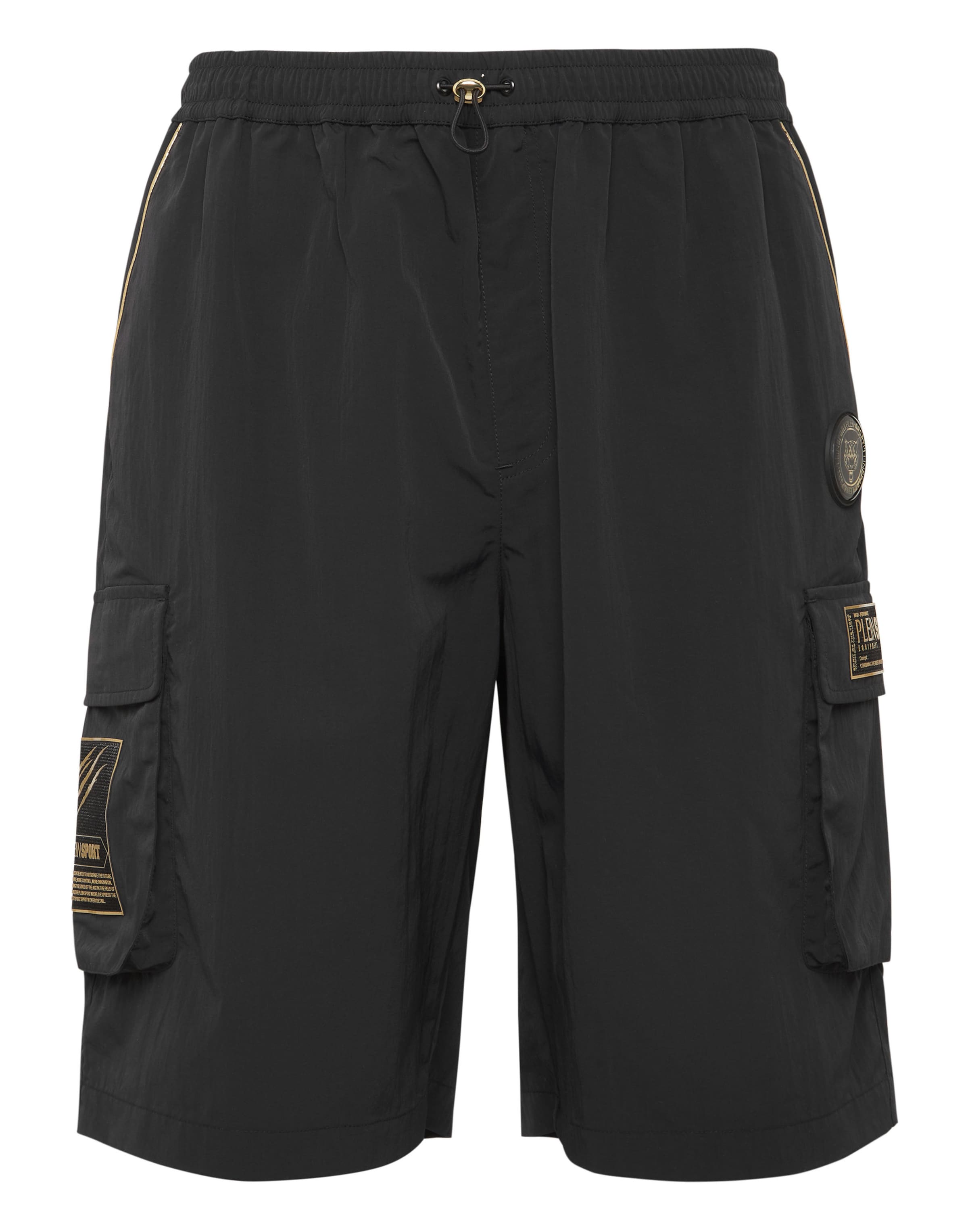 Plein Sport Loosefit Sportbroek in Zwart: voorkant