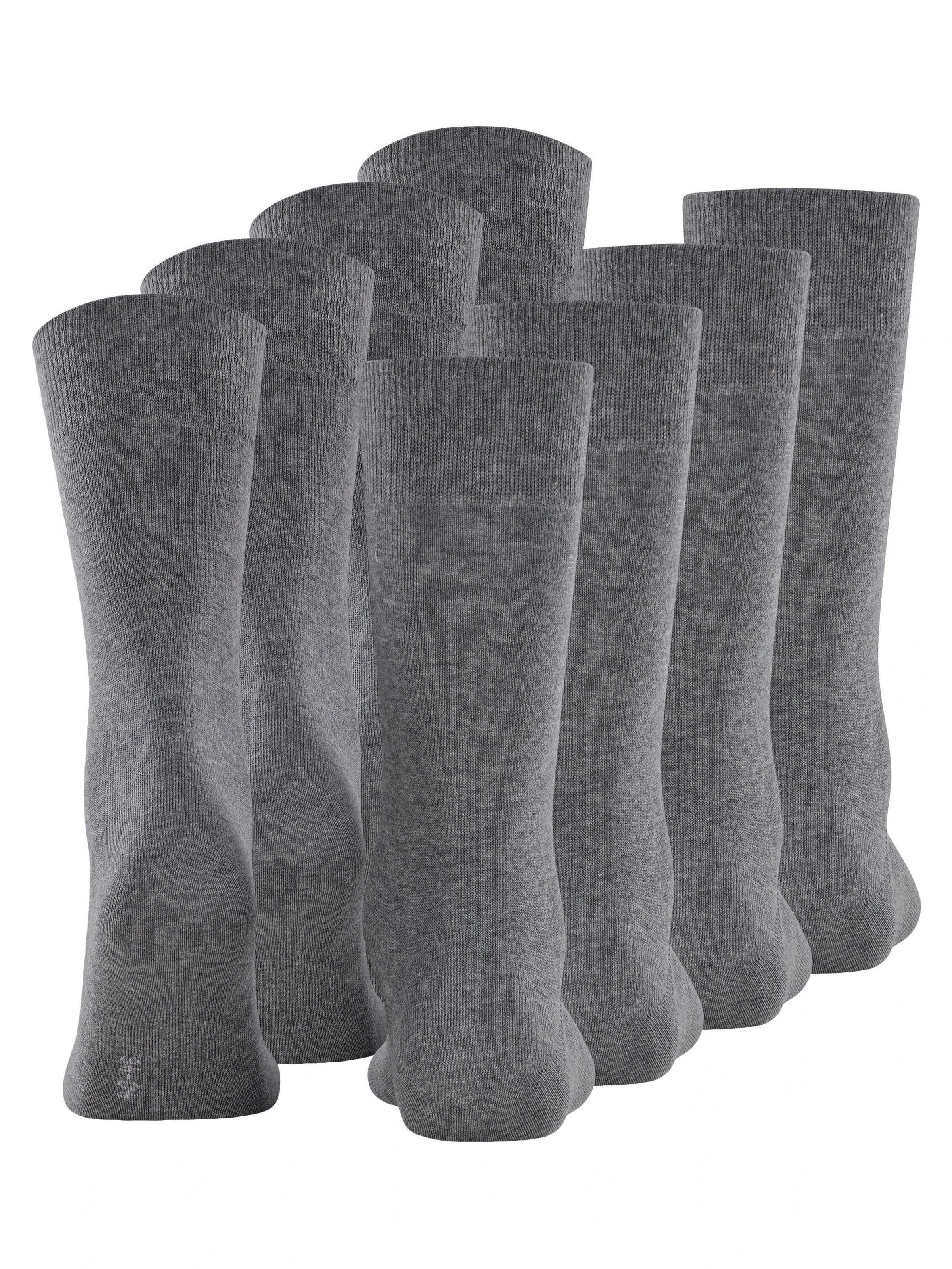 ESPRIT Socks 'Solid 4-Pack' in Grey