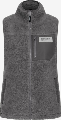 Oxmo Weste 'Abby' in Grau: Vorderseite