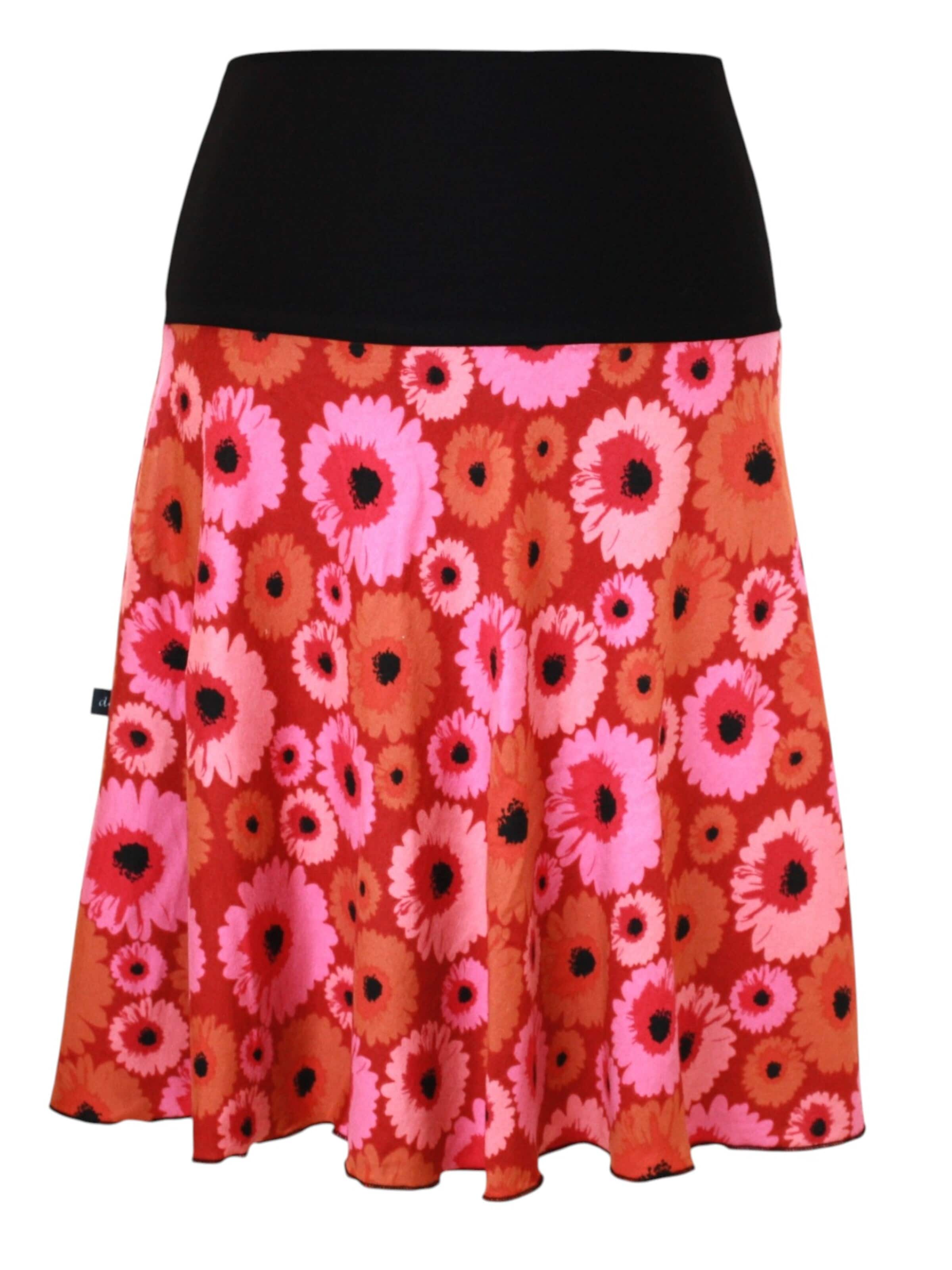 dunkle design Rock 'Skirt "Floral"'‌‌‌‌‌‌‌‌‌‌ in Mischfarben: Vorderseite