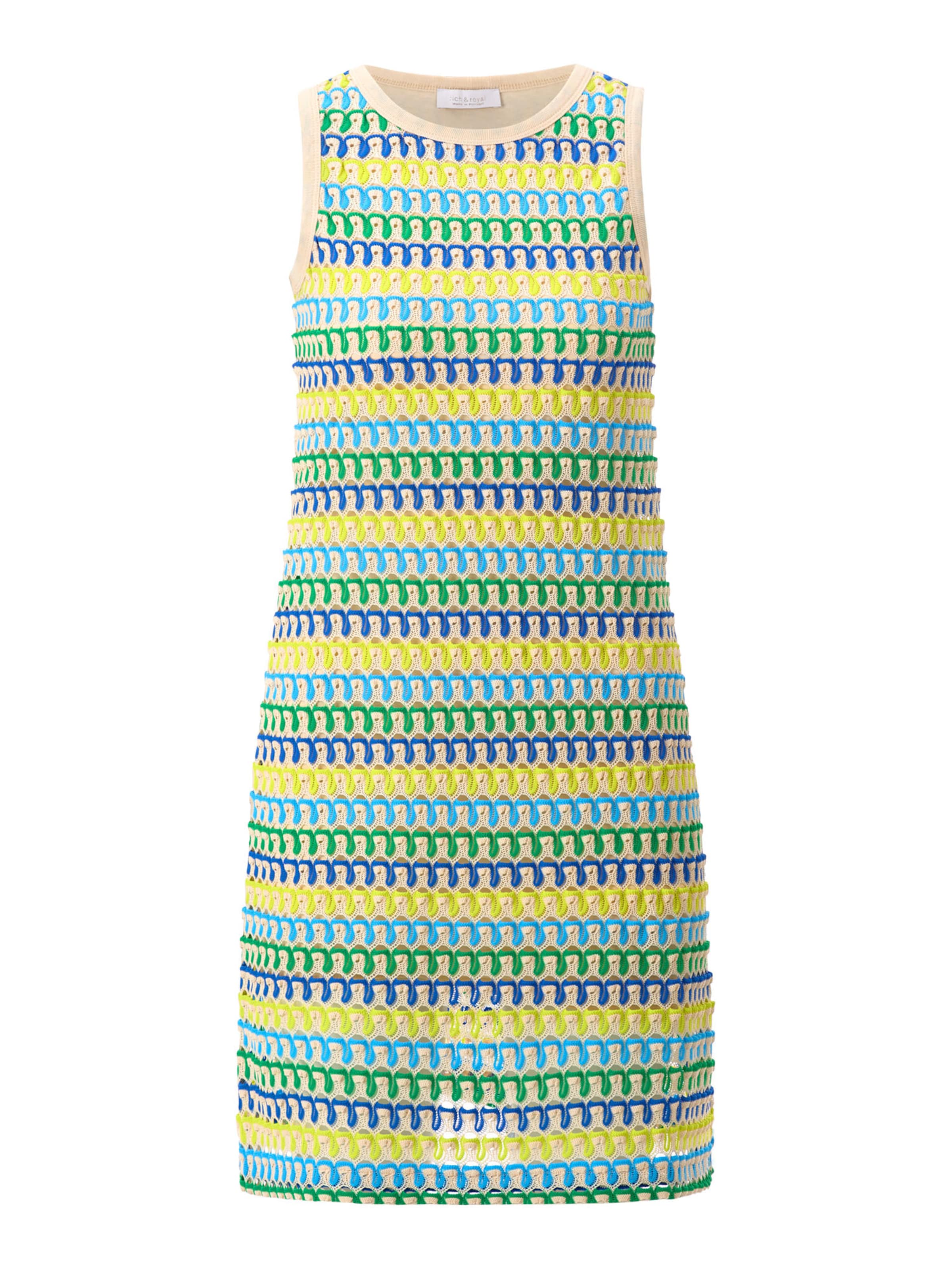 Robes en maille Rich & Royal en mélange de couleurs : devant