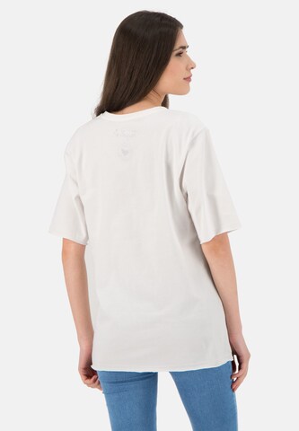 Frogbox T-Shirt 'HAPPY' in Weiß