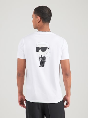 Karl Lagerfeld Μπλουζάκι σε λευκό: πίσω