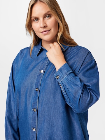 Camicia da donna 'LEA' di ONLY Carmakoma in blu