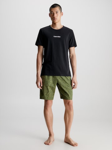 Calvin Klein Underwear Pyjama kort in Groen: voorkant