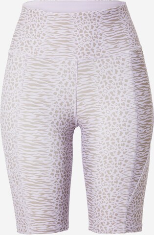 Reebok Skinny Sportbroek in Lila: voorkant