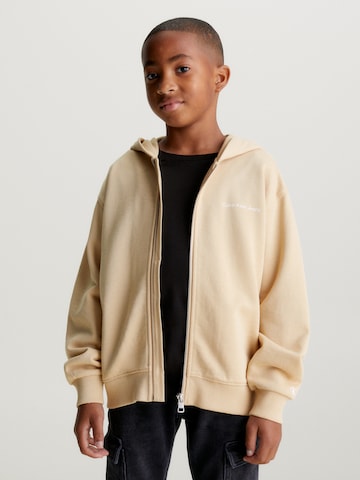 Veste de survêtement Calvin Klein Jeans en beige