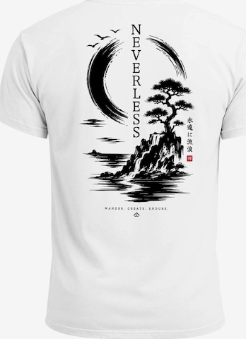 Neverless Shirt 'Spirit of Japan' in White: front