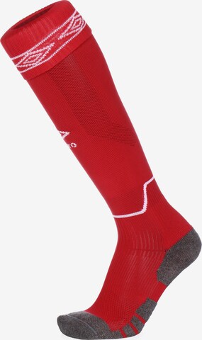 UMBRO Soccer Socks in Red: front