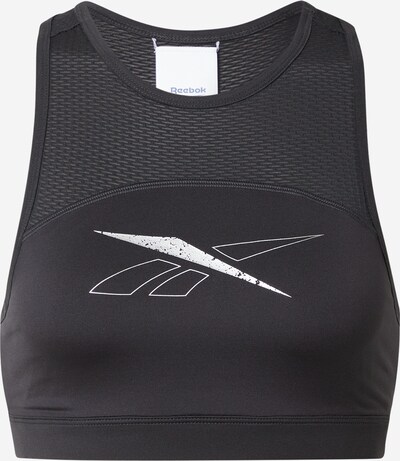 Sutien sport 'Workout Ready' Reebok Sport pe negru / alb natural, Vizualizare produs